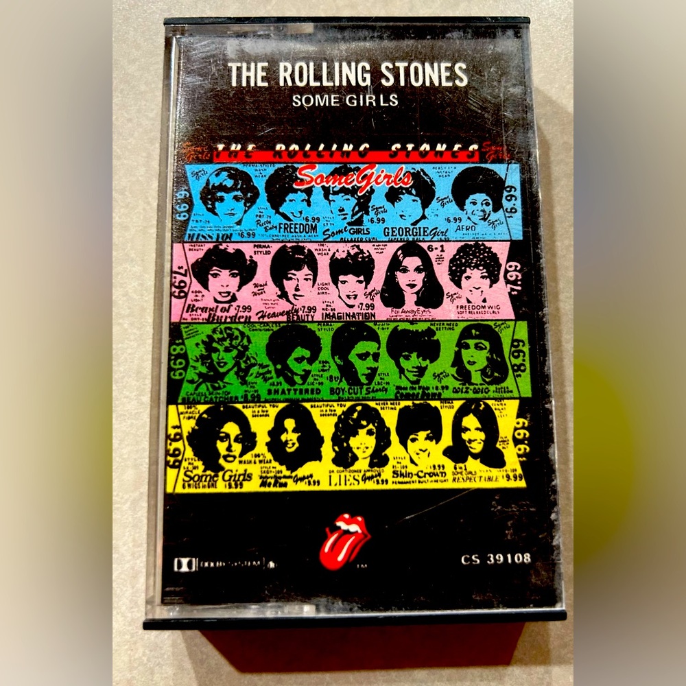 Vintage The Rolling Stones Some Girls Cassette Tape. Normal wear.